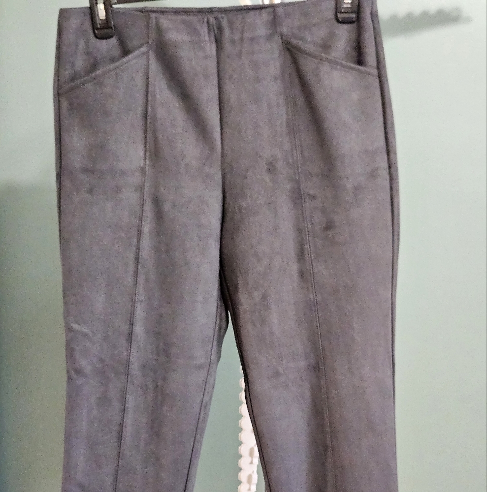 Allison Daley Charcoal Ultra Suede Legging